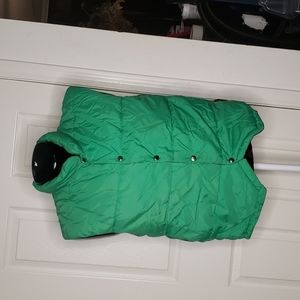 Carter's Vintage 1960s 1970s Green Puffer Vest Size Large